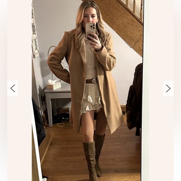 Free People Cream Ruffle Shorts - Picture 7 of 11